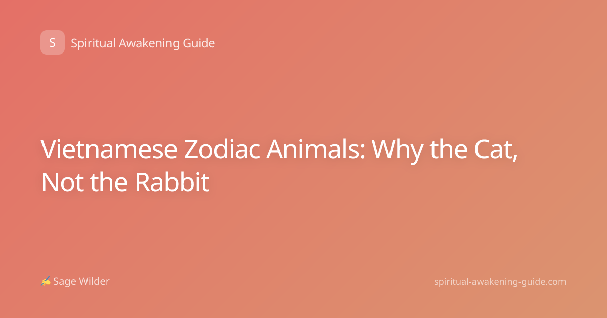 Vietnamese Zodiac Animals: Why the Cat, Not the Rabbit